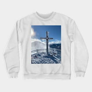 Snowy Cross Crewneck Sweatshirt